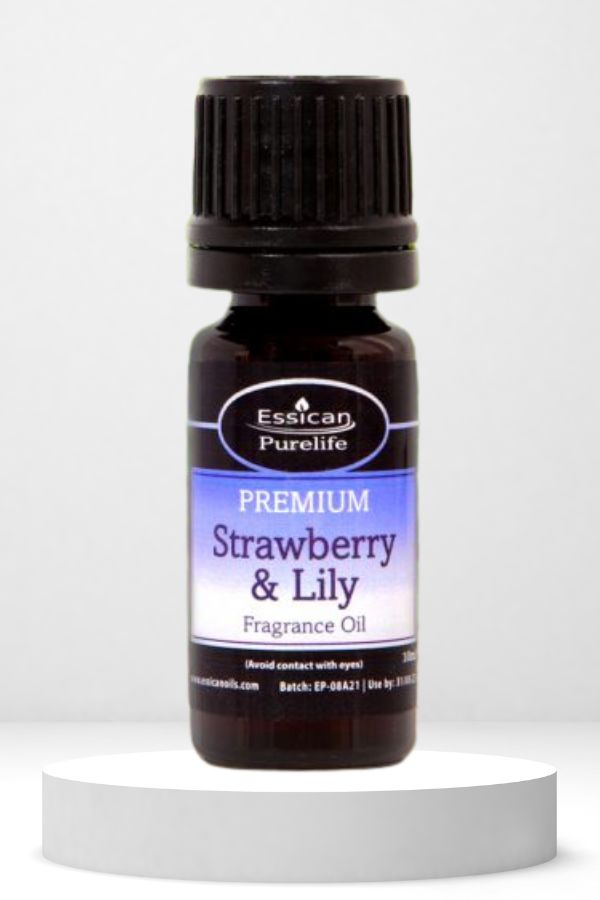 Essican Purelife Strawberry and Lily fragrance oil 10ml.